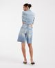ASOS DESIGN ASOS DESIGN denim bermuda shorts in light vintage-Blue - 4