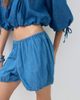 ASOS DESIGN ASOS DESIGN denim bloomer shorts in mid blue - part of a set - 3
