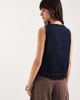 ASOS DESIGN ASOS DESIGN denim button up curve hem top in mid blue - 4