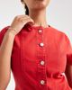 ASOS DESIGN ASOS DESIGN denim button up short sleeve top in letterbox red - 3