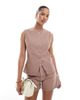 ASOS DESIGN ASOS DESIGN denim cami vest in mocha - part of a set-Brown - 1