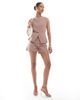 ASOS DESIGN ASOS DESIGN denim cami vest in mocha - part of a set-Brown - 2