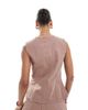 ASOS DESIGN ASOS DESIGN denim cami vest in mocha - part of a set-Brown - 4