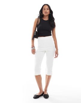 ASOS DESIGN ASOS DESIGN denim capri pants in mid blue