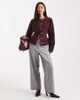 ASOS DESIGN ASOS DESIGN denim cinched shirt in plum-Purple - 2