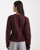 ASOS DESIGN ASOS DESIGN denim cinched shirt in plum-Purple - 3