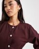 ASOS DESIGN ASOS DESIGN denim cinched shirt in plum-Purple - 4