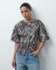 ASOS DESIGN ASOS DESIGN denim cinched shirt in zebra print - part of a set-Multi - 1