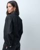 ASOS DESIGN ASOS DESIGN denim cinched waist shirt in wash black - 4