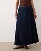 ASOS DESIGN ASOS DESIGN denim circle hem midaxi skirt in rinse wash-Blue - 2
