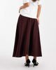 ASOS DESIGN ASOS DESIGN denim circle skirt in plum-Purple - 4