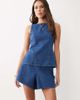 ASOS DESIGN ASOS DESIGN denim clean a-line shorts in mid blue - part of a set - 1