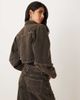 ASOS DESIGN ASOS DESIGN denim corset shirt jacket in brown - part of a set - 4