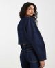 ASOS DESIGN ASOS DESIGN denim double breasted cocoon sleeve jacket in indigo-Blue - 3
