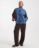 ASOS DESIGN ASOS DESIGN denim funnel neck jacket-Blue - 3
