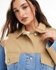 ASOS DESIGN ASOS DESIGN denim hybrid western jacket in mid wash blue - 4