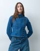 ASOS DESIGN ASOS DESIGN denim jacket with asymmetric placket in midwash blue - 1