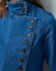 ASOS DESIGN ASOS DESIGN denim jacket with asymmetric placket in midwash blue - 3