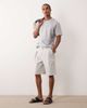 ASOS DESIGN ASOS DESIGN denim jorts in light gray with double pleats - 3