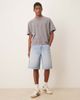 ASOS DESIGN ASOS DESIGN denim jorts with embroidered back pockets in mid wash blue - 2