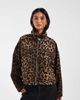 ASOS DESIGN ASOS DESIGN denim lightweight funnel neck jacket in leopard-Multi - 1