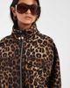 ASOS DESIGN ASOS DESIGN denim lightweight funnel neck jacket in leopard-Multi - 3