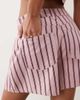 ASOS DESIGN ASOS DESIGN denim longer a line shorts in stripe - part of a set-Multi - 2
