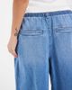 ASOS DESIGN ASOS DESIGN denim loose bermuda shorts with tie waist detail in mid blue - 4