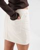 ASOS DESIGN ASOS DESIGN denim low rise mini skirt in off white - 4