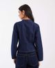 ASOS DESIGN ASOS DESIGN denim mandarin jacket in rinse-Blue - 3