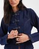 ASOS DESIGN ASOS DESIGN denim mandarin jacket in rinse-Blue - 4