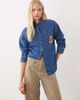ASOS DESIGN ASOS DESIGN denim oversized shirt with embroidery detail in rich blue - 2