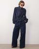 ASOS DESIGN ASOS DESIGN denim paperbag waistband wide leg in mid blue - 1