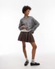 ASOS DESIGN ASOS DESIGN denim pleated mini skirt in brown - 1
