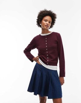 ASOS DESIGN ASOS DESIGN denim pleated mini skirt in indigo-Blue