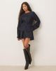 ASOS DESIGN ASOS DESIGN denim pleated mini skirt in rinse - part of a set-Blue - 2