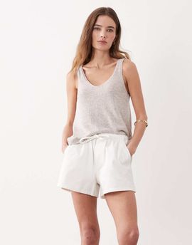 ASOS DESIGN ASOS DESIGN denim pull on shorts in white
