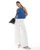 ASOS DESIGN ASOS DESIGN denim shift tank top in mid blue - 2