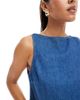 ASOS DESIGN ASOS DESIGN denim shift tank top in mid blue - 4