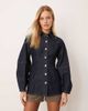 ASOS DESIGN ASOS DESIGN denim shirt with sculpted sleeves in mid blue - 1