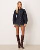 ASOS DESIGN ASOS DESIGN denim shirt with sculpted sleeves in mid blue - 2
