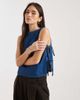 ASOS DESIGN ASOS DESIGN denim tabard tank top with tie up sides-Navy - 1
