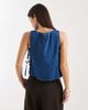 ASOS DESIGN ASOS DESIGN denim tabard tank top with tie up sides-Navy - 4