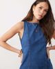 ASOS DESIGN ASOS DESIGN denim tie back top in mid blue - part of a set - 4