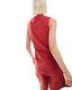 ASOS DESIGN ASOS DESIGN denim v neck vest in red - part of a set - 3