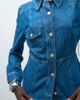 ASOS DESIGN ASOS DESIGN denim western jacket with cinched waist in mid blue - 3