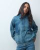 ASOS DESIGN ASOS DESIGN denim zip through jacket in light vintage wash-Blue - 1