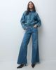 ASOS DESIGN ASOS DESIGN denim zip through jacket in light vintage wash-Blue - 3