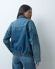 ASOS DESIGN ASOS DESIGN denim zip through jacket in light vintage wash-Blue - 4
