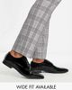 ASOS DESIGN ASOS DESIGN derby shoes in black patent faux leather - 1